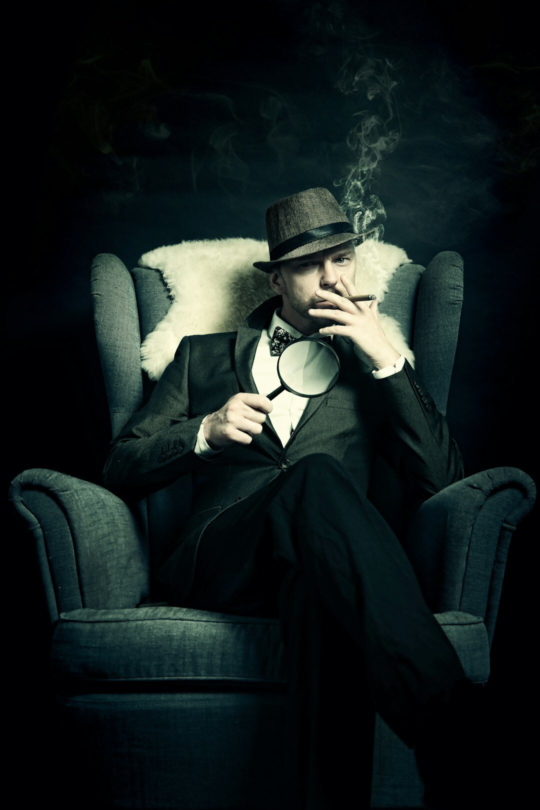 old detective hat